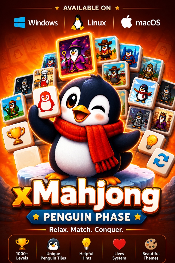 xMahjong Penguin Phase Poster Banner